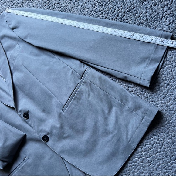 NEW Sene Sz 44 R Gray Soho Flex Tech Sport Coat Unstructured Blazer Travel Work - Picture 7 of 14